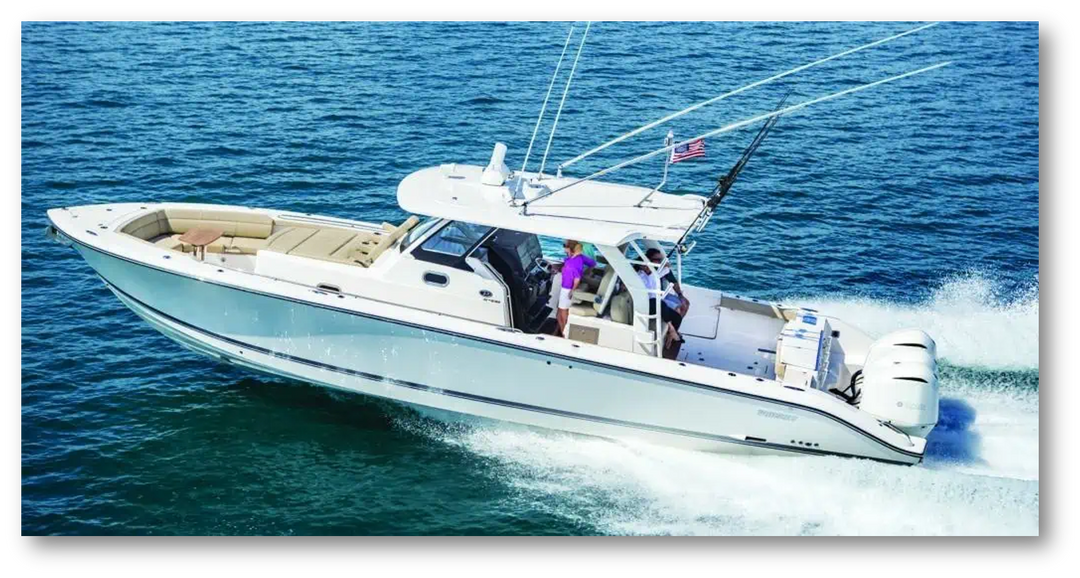 Faster Cruising Speeds and Greater Range on Pursuit S 408 with Sharrow MX4 Propellers